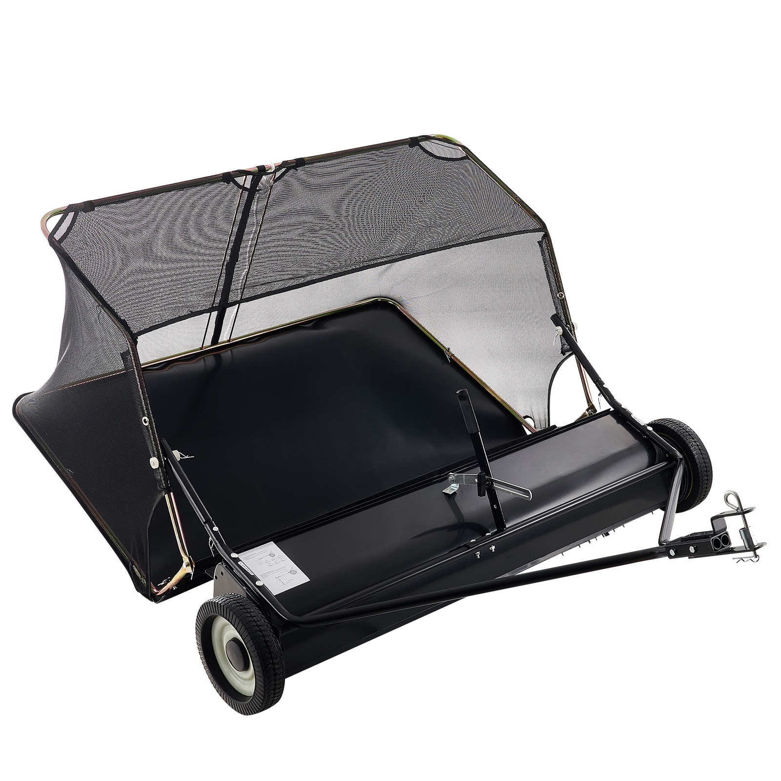 Lawn Sweeper Tow Behind 52 Inch Large Grass Collector For Garden_voghion.com